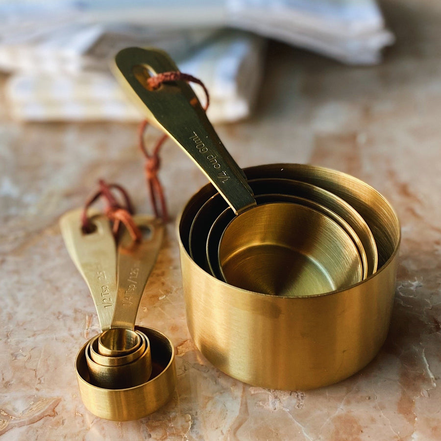 brass measuring cups from mumbai - projectbly.com, $120